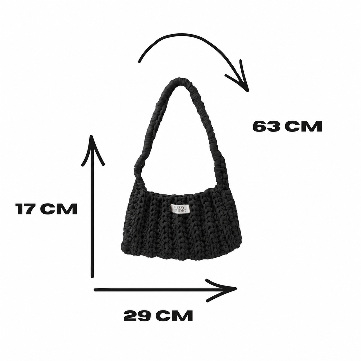 The Studio Loop Shoulder Bag Black