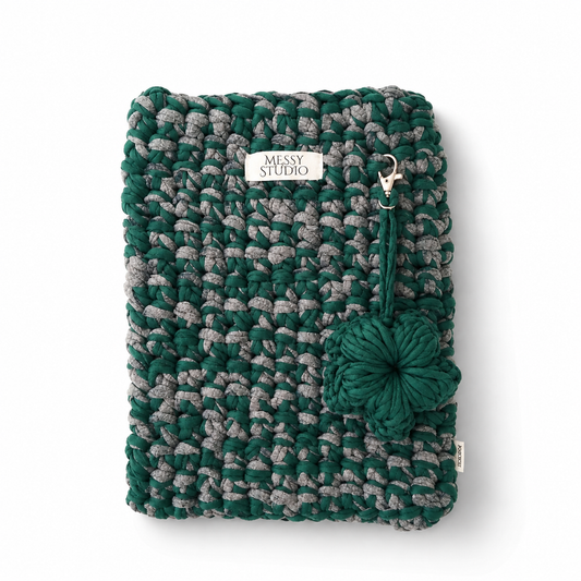 The Studio Sleeve | Emerald Green & Grey